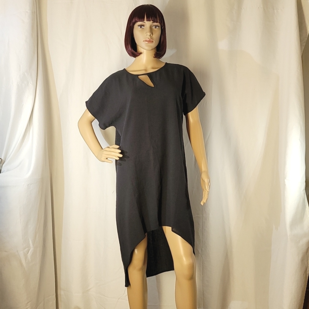 Soft Surroundings Modern Gauze Tunic, Black, Women's Medium